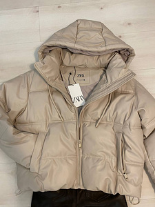 Зимняя кожаная куртка Zara (2 фото из 6)