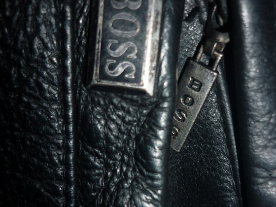 Кожаная Бандитская куртка Hugo Boss