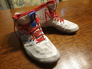 Maadlussaapad Asics JB Elite IV 2021 (White/Rich Gold) (2 foto / 3)