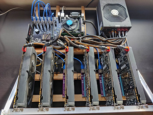 Krüptoraha kaevur 6*GTX 1070 145 MH/s (1 foto / 2)