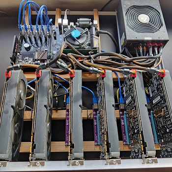 Майнер криптовалюты 6*GTX 1070 145 MH/s