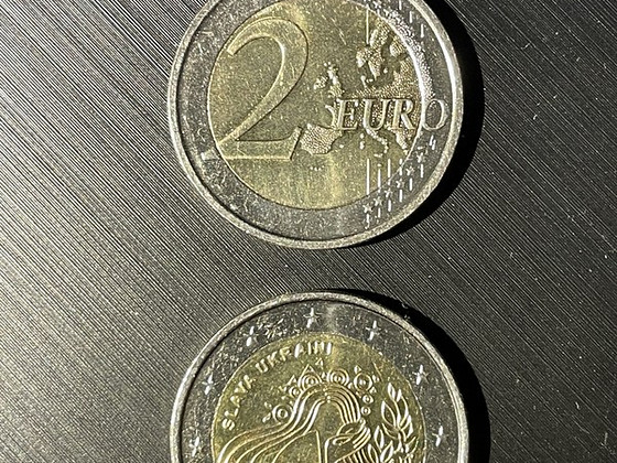 2€ münt SLAVA UKRAINI