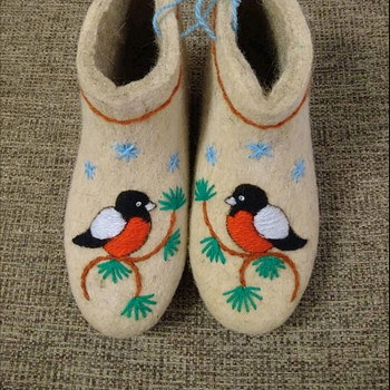 Валяные тапочки