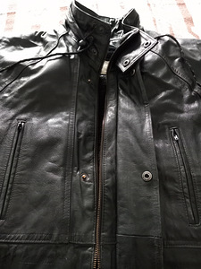 Polsterdatud nahkjakk XL (1 foto / 10)