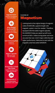 Magnetiline Rubiku kuubik GANCUBE GAN356M (2 foto / 3)