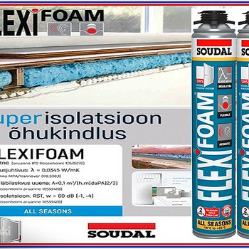 Пистолет качественная монтажная пена Soudal Flexifoam 750мл