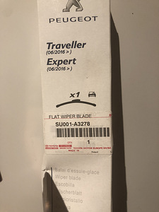 Peugeot traveller дворники (2 фото из 2)