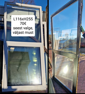 Värvilised PVC aknad 10tk erinevad (1 foto / 3)