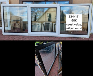 Värvilised PVC aknad 10tk erinevad (2 foto / 3)