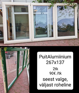 Värvilised PVC aknad 10tk erinevad (3 foto / 3)