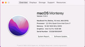 Apple Macbook Pro Retina 512GB/16GB (15'4 inc, 2015) (4 foto / 5)