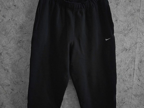 Черные флисовые брюки nikeLab