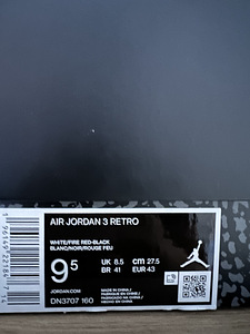 Air Jordan 3 Retro огненно-красный (4 фото из 4)