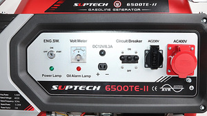 Бензиновый генератор SUPTECH 6500TE-II 380В / 220В (4 фото из 9)