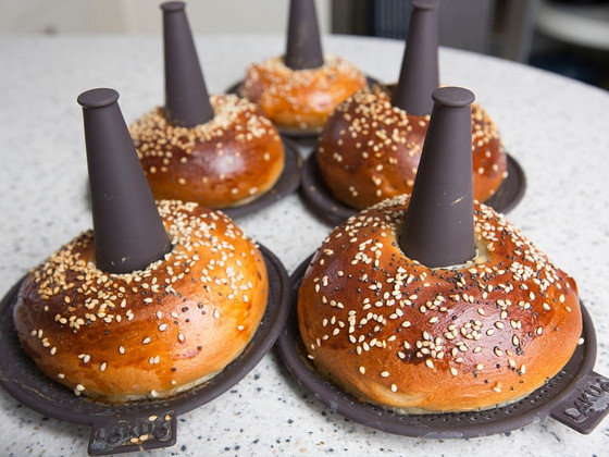 🥯Lékué Bagels Silicone Brown 6 Pack