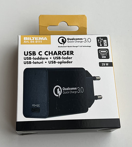 Biltema USB Charger, Type C, PD and QC 3.0, 29 W (1 фото из 4)
