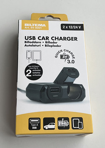 Biltema Quick-Charger and 12/24 V Socket (1 foto / 4)