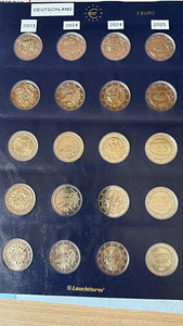 2 евро Германия 5 букв полный комплект 2006 - 2026 + альбом (4 фото из 5)