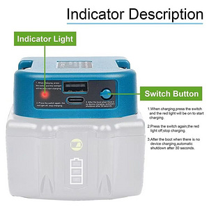 Makita aku hoidik/laadimisadapter (4 foto / 4)
