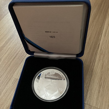 Посвященная серебряная монета €15 Йохан Питка 150