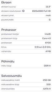 ASUS ZenBook UX305CA, Sülearvuti (3 foto / 5)