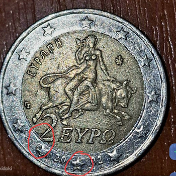 Монета 2 евро.