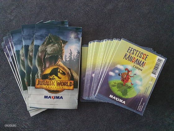 Maxima наклейки Jurassic World / Eestisse rändama