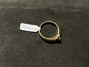 Kuld sõrmus teemandiga 585 proov (№K210) (2 foto / 4)