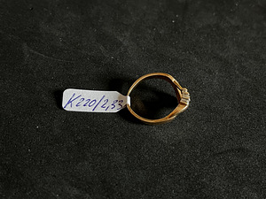Kuld sõrmus teemantidega 585 proov (№K220) (2 foto / 4)