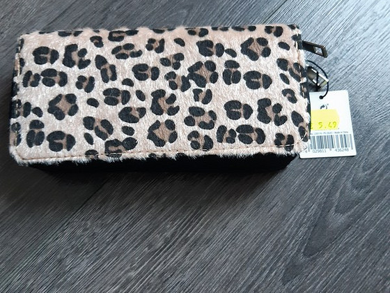 UUS!Rahakott leopardimustriga beež
