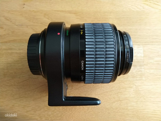 Canon MP-E 65mm 1-5x Macro F2.8 + filter + liugurplaat