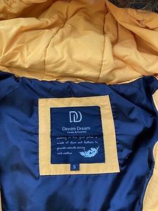 Denim dream kollane talveparka S (3 foto / 5)