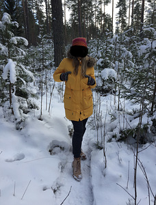 Denim dream kollane talveparka S (4 foto / 5)