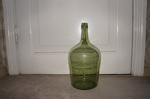 Antiik! Klaaspudel 5L (roheline) (1 foto / 1)
