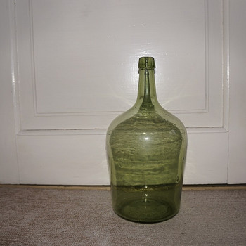 Antiik! Klaaspudel 5L (roheline)
