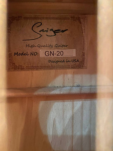 Akustiline kitarr Smiger GN-20 41" (3 foto / 6)