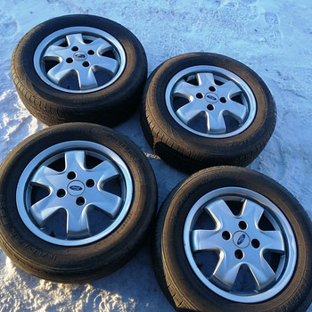 ЛИТЫЕ ДИСКИ AUDI, FORD 15"4X108 ЛЕТНИЕ ШИНЫ