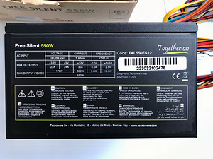 Блок питания Tecnoware 550W НОВЫЙ 550 w (4 фото из 4)