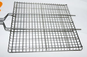 Grillrest grillimiseks suur roostevabast terasest 460x460mm (5 foto / 7)
