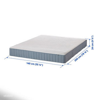 Pocket sprung mattress, 140x200 cm