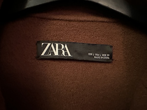 Хорошее новое пальто Zara размер L (2 фото из 4)
