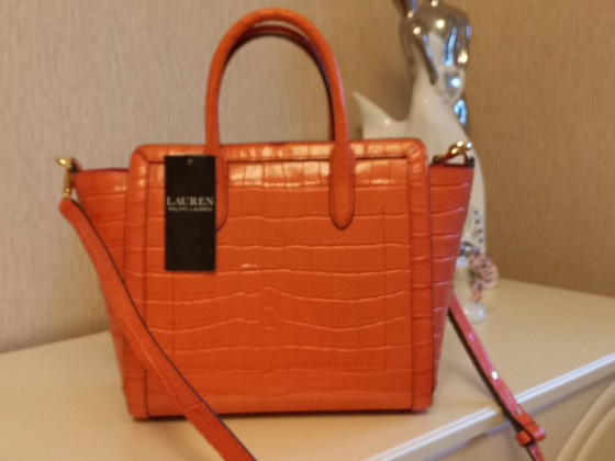 Новая кожаная сумка Lauren Ralph Lauren