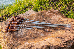 Grillvardade komplekt 6 tk. 3x12x45 cm. Juhtum. (10 foto / 10)