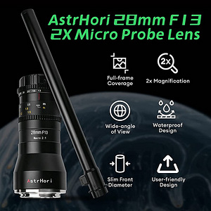 Müüa AstrHori 28mm F13 2X Macro Full Frame Lens, Canon RF (3 foto / 6)