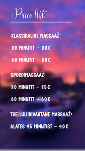 Klassikaline, Tselluliidivastane ja spordimassaaž! (2 foto / 2)