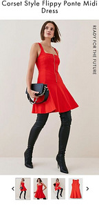 Кaren Millen Corset Style Flippy Ponte Mini Dress (1 foto / 3)