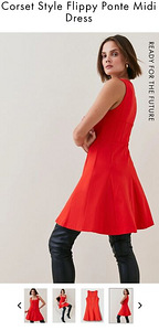 Кaren Millen Corset Style Flippy Ponte Mini Dress (3 foto / 3)