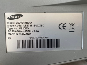 N.B !!! Kiir müük SAMSUNG Teler LE20S51BU A (1 foto / 3)
