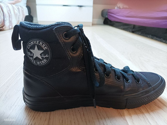 Высокие кожаные кеды Converse на юношу