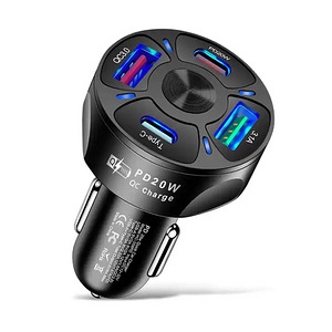 Автомобильный адаптер 12 В USB-C / USB-A (1 фото из 1)